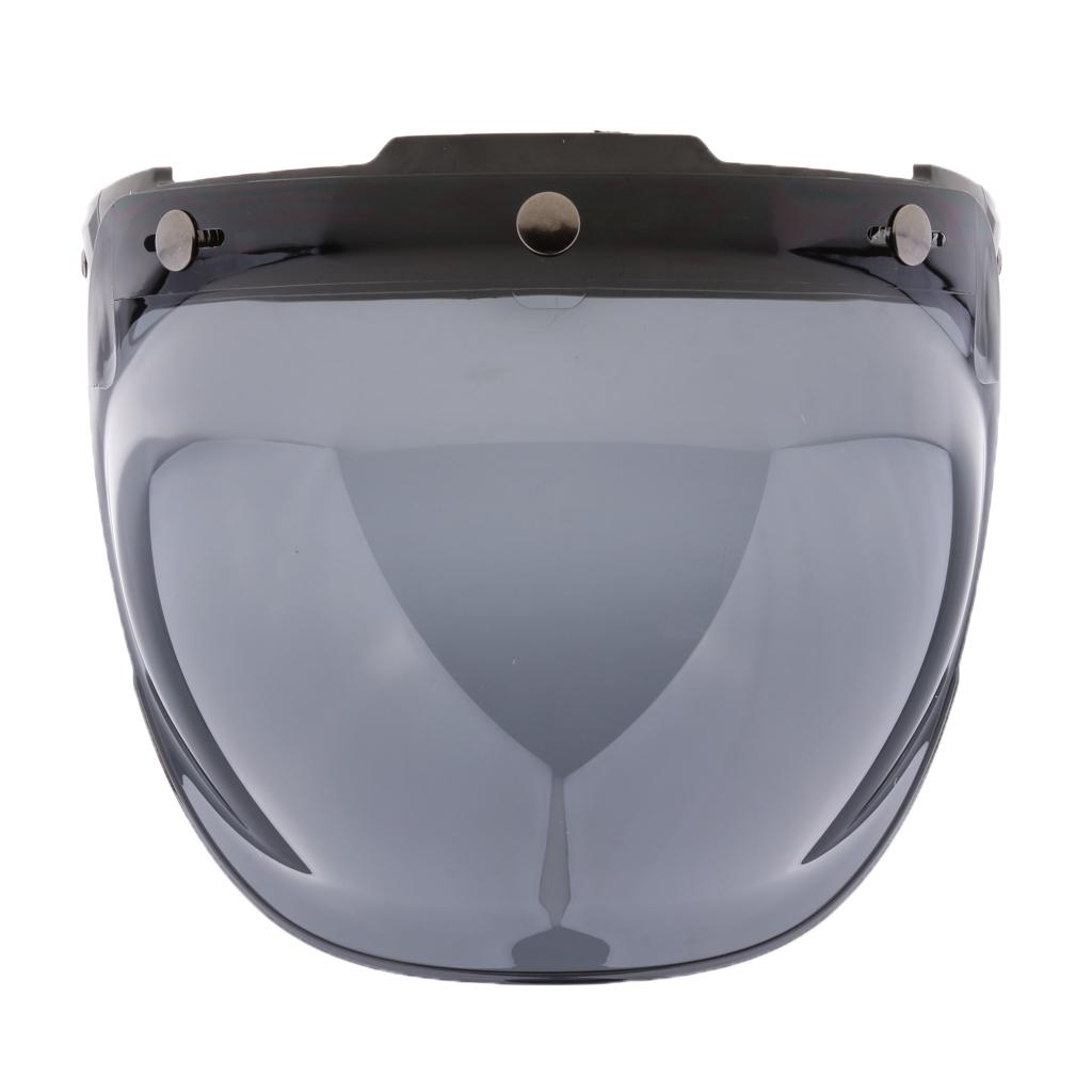 2x3-Snap Bubble Wind Shield Visor for Bonanza Motorcycle Helmets 7