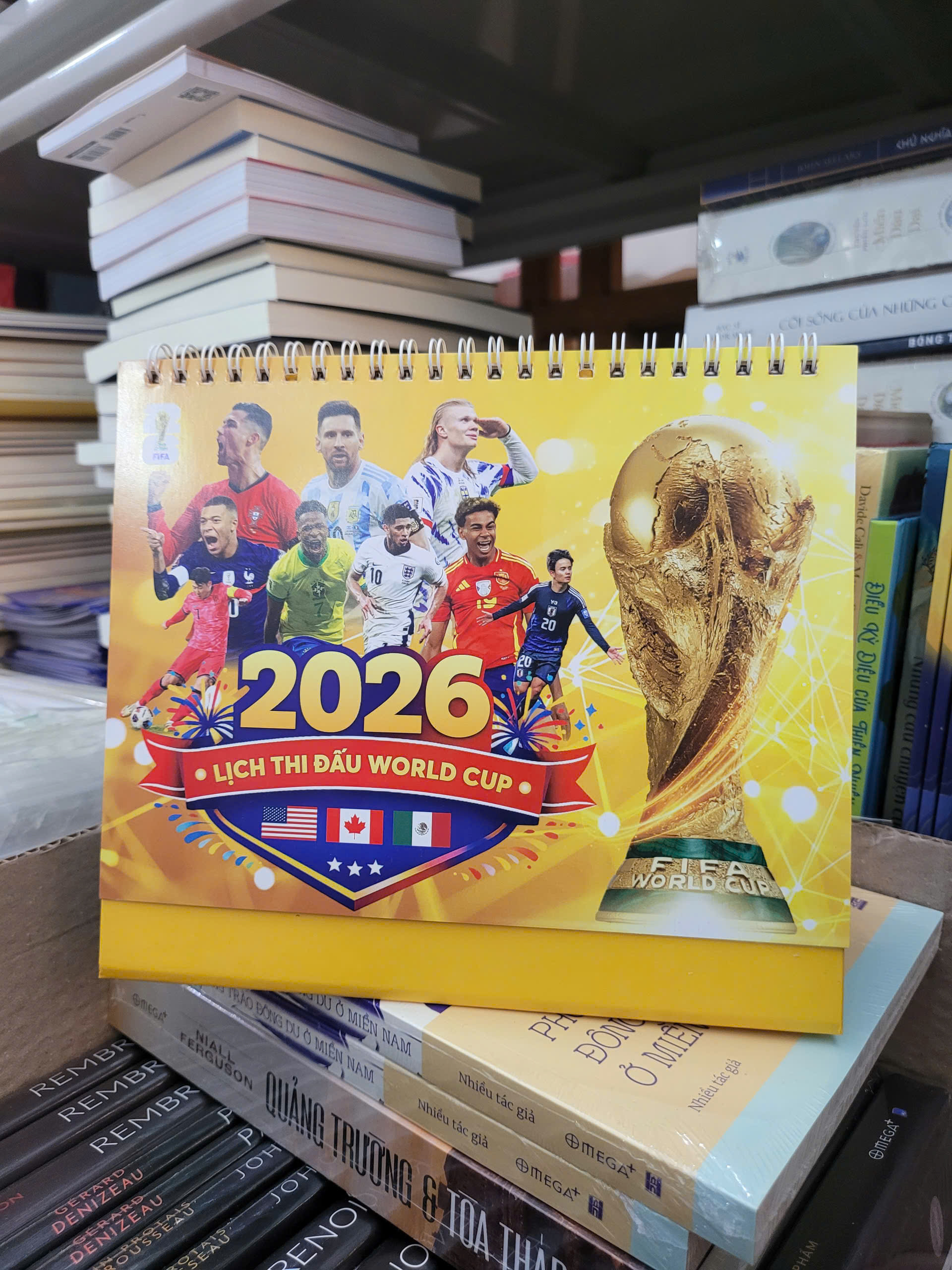 (Lịch để bàn) LỊCH THI ĐẤU WORLD CUP 2026 – 16x21cm – ndbooks