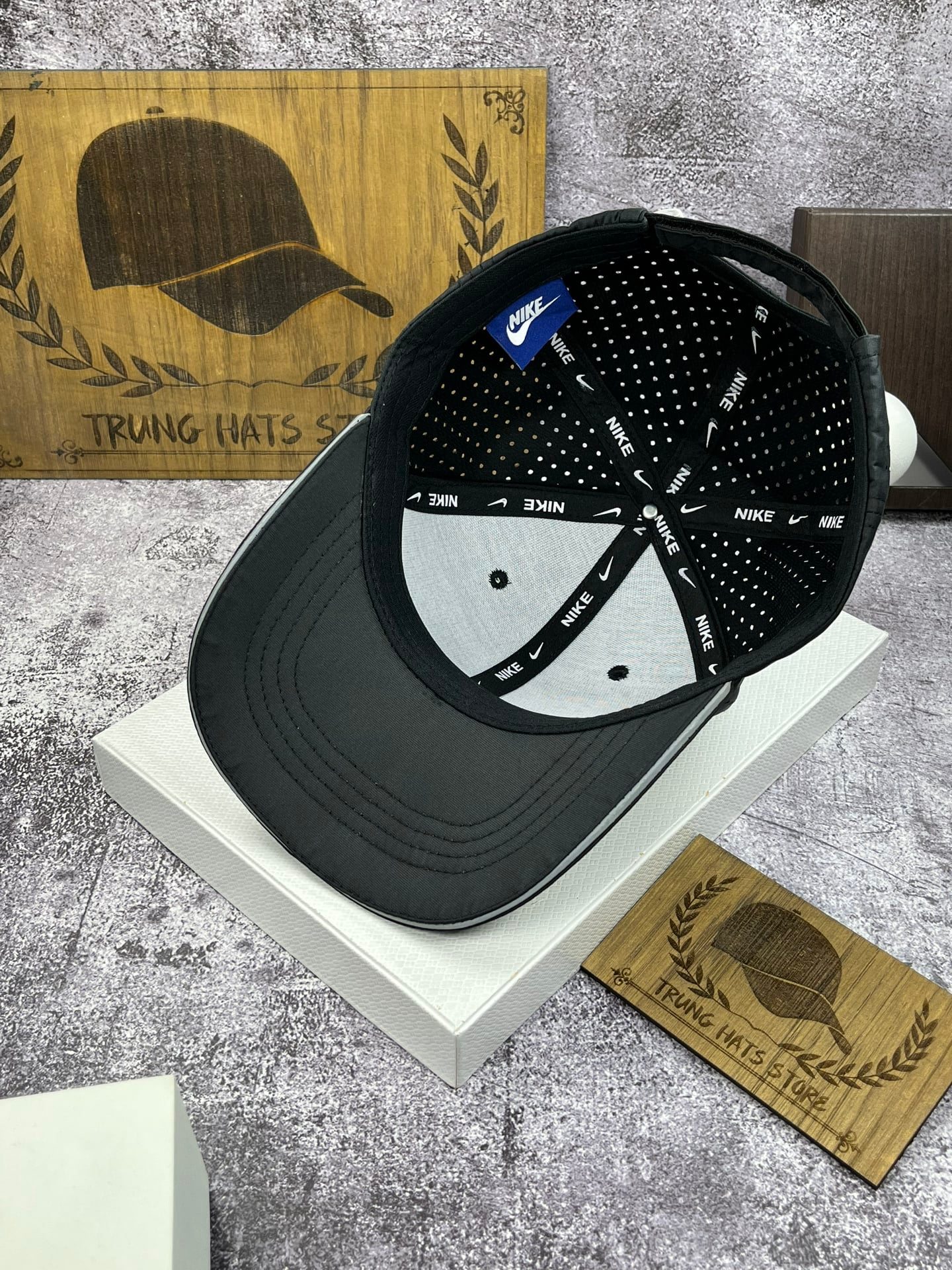 Nón kết, mũ lưỡi trai Ni.ke phản quang phối vải dù lỗ form chuẩn thời trang cao cấp