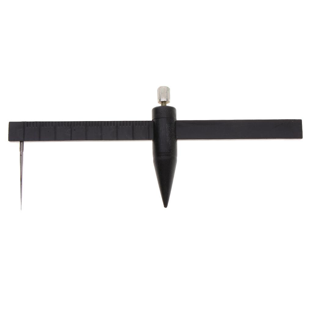 Clay Pottery Ceramic Compass Circle Cutter Measuring Ruler Caliper Black