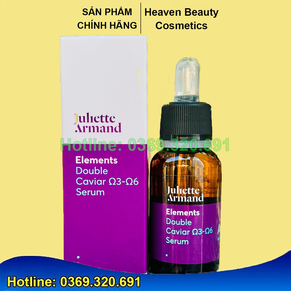 Tinh chất Juliette Armand Double Caviar Ω3-Ω6 Serum trứng cá tầm giàu omega 3&amp;6 tăng sức sống làn da