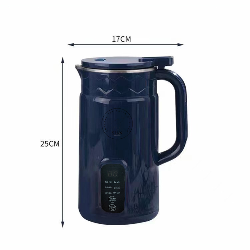 Máy làm sữa hạt mini 800ml đủ cho 1-3 người, máy nấu sữa hạt đậu nành, nấu cháo cho bé, máy xay sinh tố đa năng - Hàng nhập khẩu