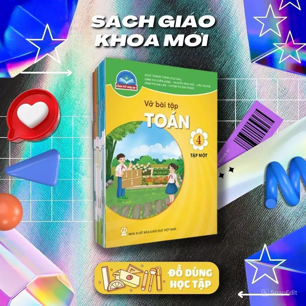 Bộ Sách Giáo Khoa Lớp 4 - Vở Bài Tập - Chân Trời Sáng Tạo - Bộ 10 Cuốn