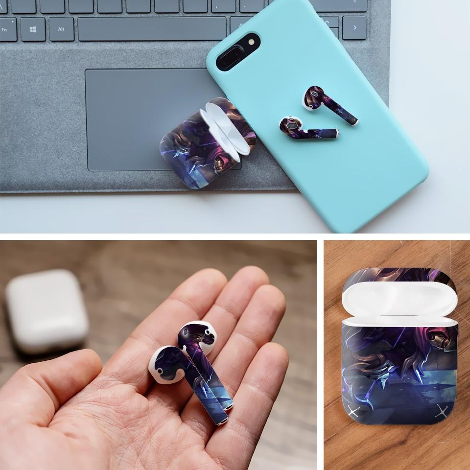 Miếng dán skin cho AirPods in hình Liên Quân - Yorn Cung Thủ Bóng Đêm - LQM023