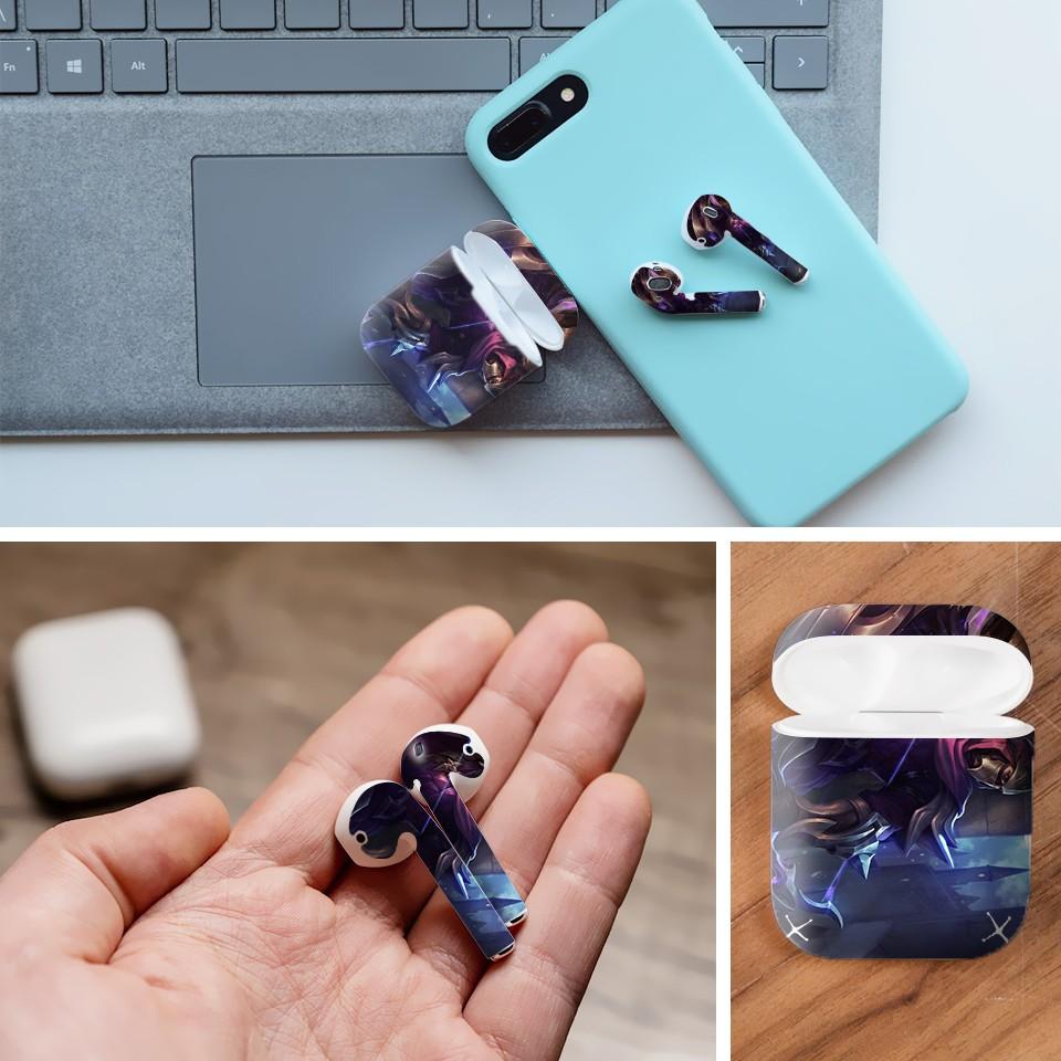 Miếng dán skin cho AirPods in hình Liên Quân - Yorn Cung Thủ Bóng Đêm - LQM023 (AirPods 1, 2, Pro, i12)