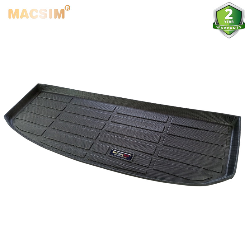 Thảm lót cốp xe ô tô Ford Everest 2022+ nhãn hiệu Macsim chất liệu TPE cao cấp màu đen