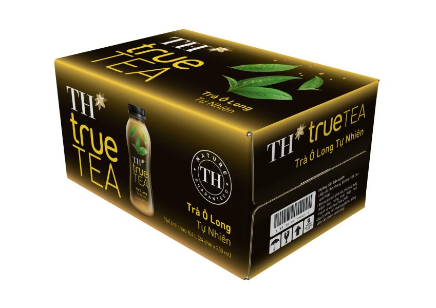 Thùng trà Ô long tự nhiên TH true TEA 350ml x 24 chai
