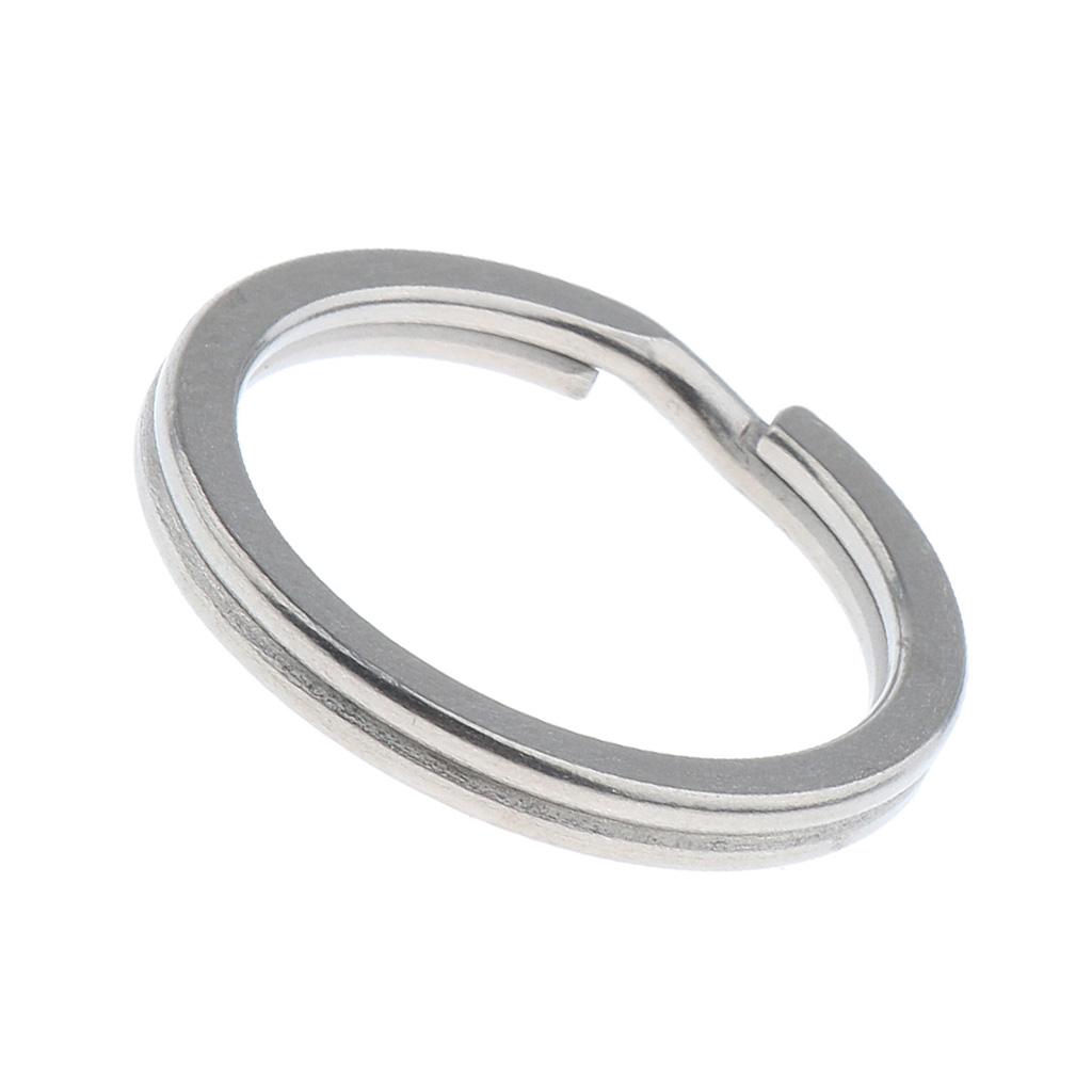 Titanium Key Ring Pocket Tool Mini Split Keychain Circle Clip