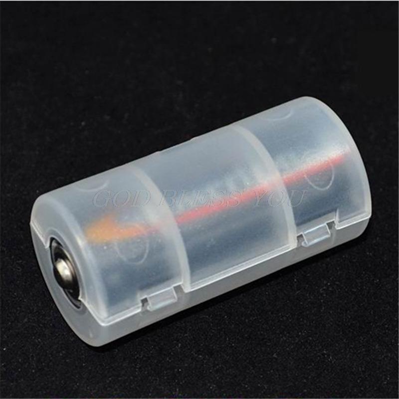 10 Chiếc AA Đến C Kích Thước Pin Adapter Chuyển Đổi Adapter Ốp Lưng Kết Hợp Tế Bào Pin Hộp Adapter Giá Đỡ Chuyển Đổi công Tắc