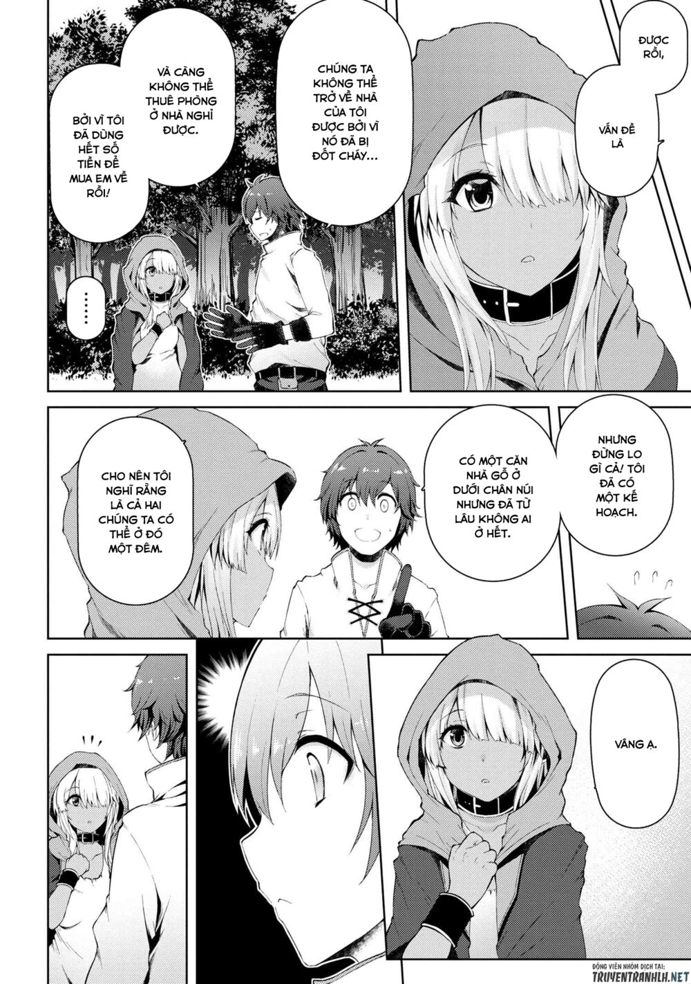 ngôi nhà của tôi đã bị đốt cháy, thế thì tại sao tôi không dùng hết số tiền còn lại để mua nô lệ dark elf? chapter 2 4