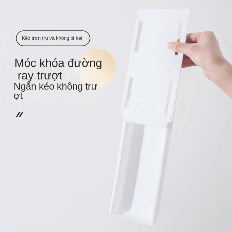 Ngăn Kéo Nhựa Nhỏ Mini ĐEN 22 x 15 x 3cm Khay Đựng Bút Gắn, Hộp ngăn kéo Treo Dưới Bàn Làm Việc Giúp Cất Giữ Gọn Gàng Bàn Làm Việc (Giao Màu Ngẫu Nhiên)