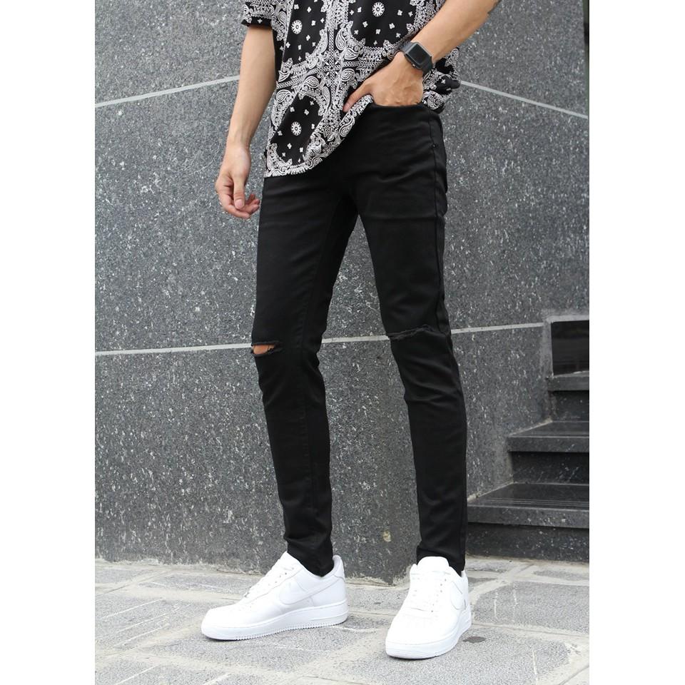 Quần baggy jean xanh unisex