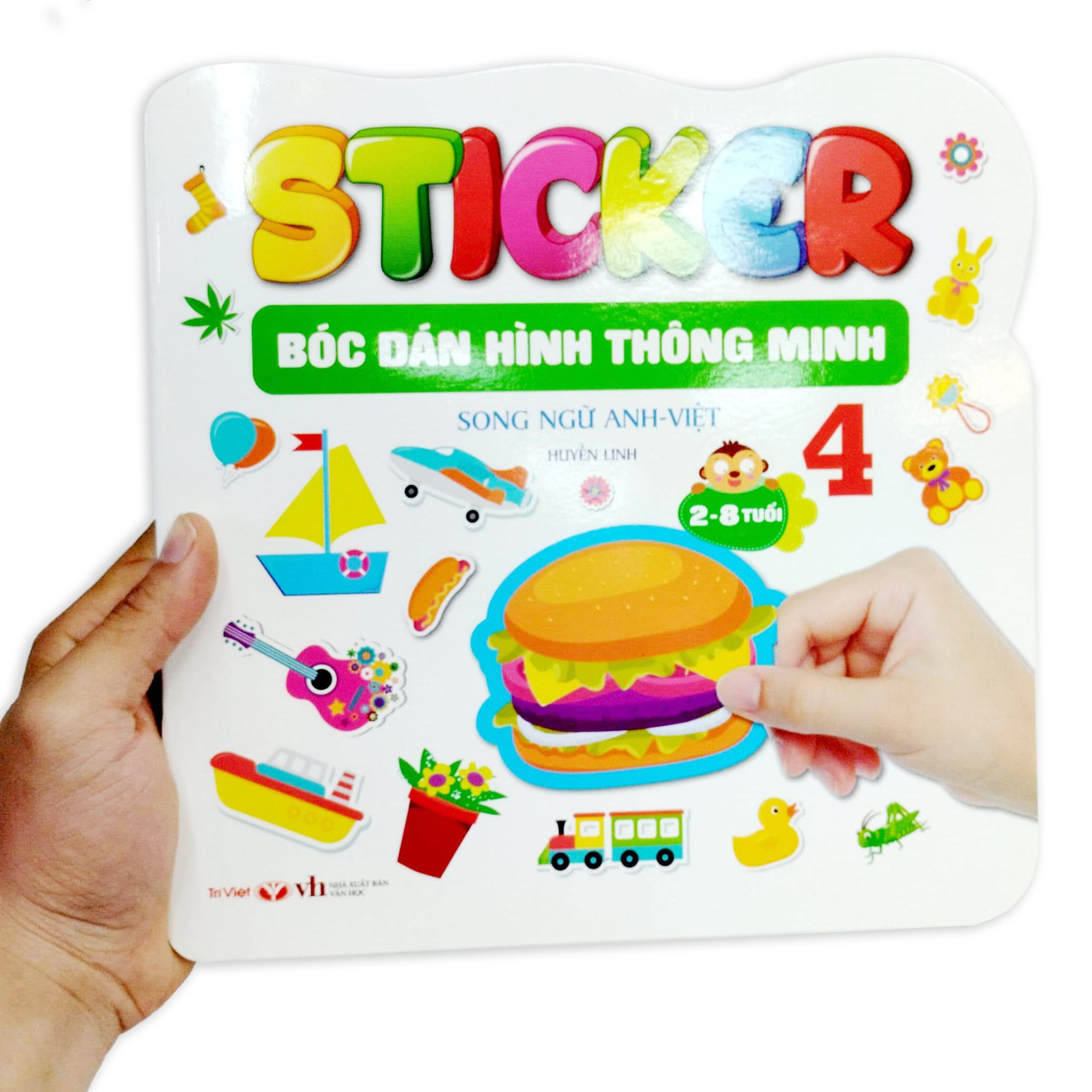 Sticker - Bóc Dán Hình Thông Minh - Song Ngữ Anh-Việt - Tập 4
