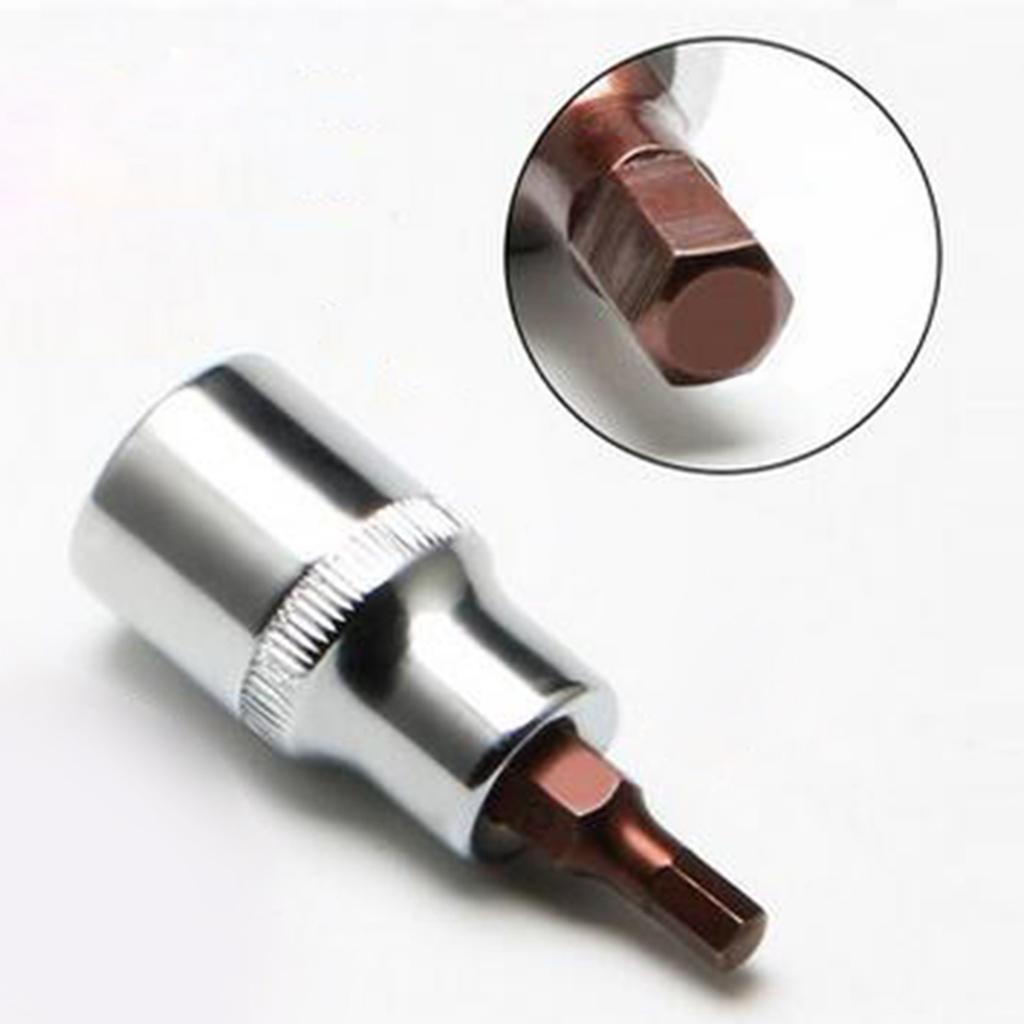 2X 1/2 inch Power Drills Impact Socket Bit Hex Wrench Screwdriver Adapter 6mm