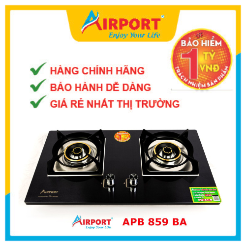 Bếp Gas Âm Cao Cấp AirPort - APB 859 BA - Hàng Chính Hãng