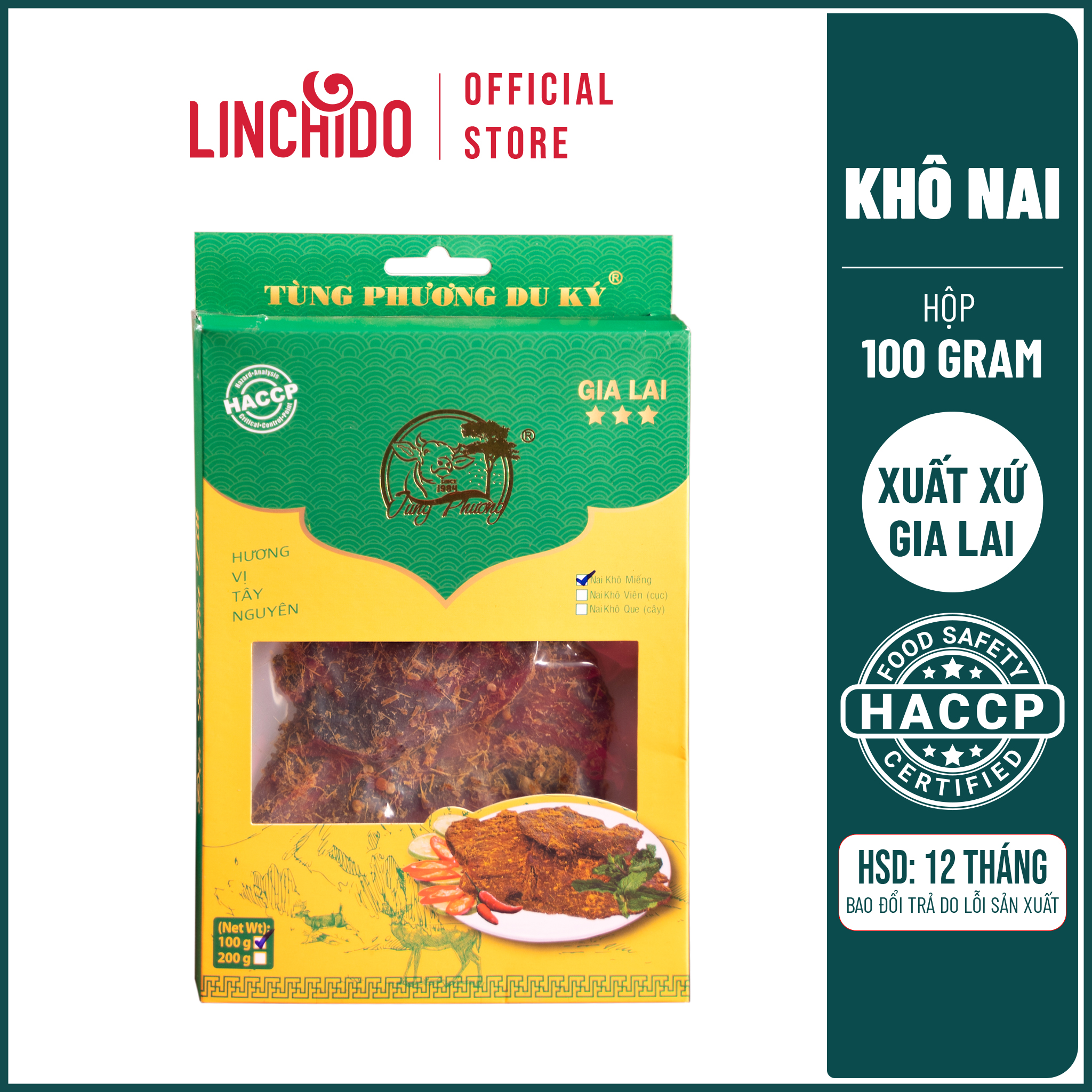 Khô Nai - Tùng Phương Du Ký - Hộp 100 Gram