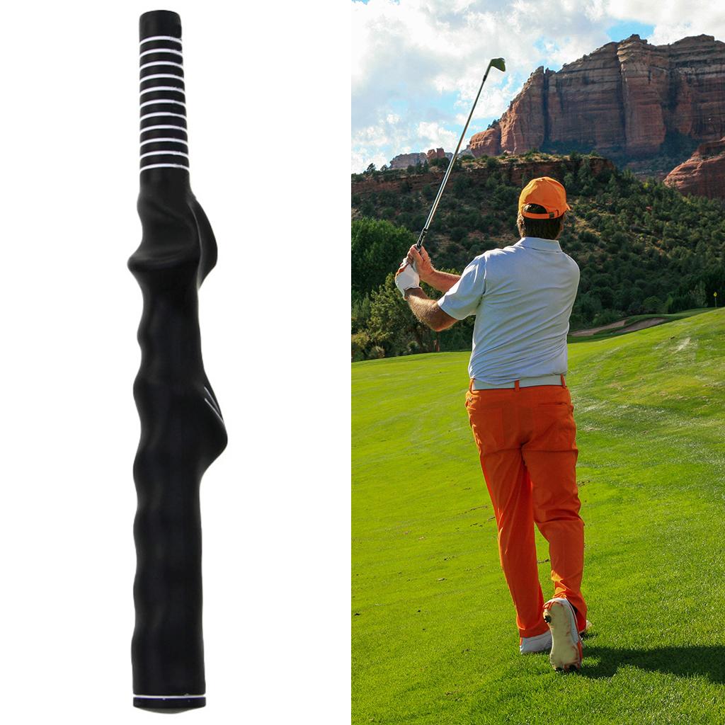 Golf Training Grip Right Left Hand Swing Practice Tool Breathable Club Proper Grip Rubber Trainer Aid