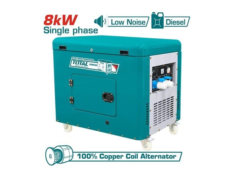 TỔ MÁY PHÁT ĐIỆN DÙNG DẦU DIESEL 8.0KW TP280001-1 TOTAL -HÀNG CHÍNH HÃNG