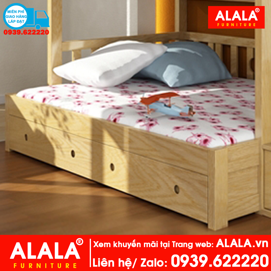 Giường tầng ALALA104 gỗ thông nhập khẩu - www.ALALA.vn® - Za.lo: 0939.622220