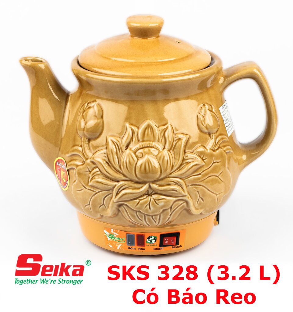 Ấm Sắc Thuốc Seika 3.2L - SKS328 - Hàng chính hãng