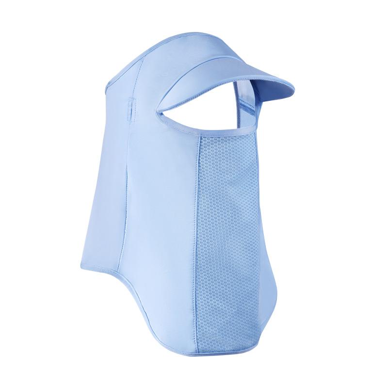 Thể thao ngoài trời Cycling thoáng khí Sunscreen Mũ Sunshade Sunshade và Mặt nạ kem chống nắng cho cả nam và nữ Mũ xe đạp Color: Blue