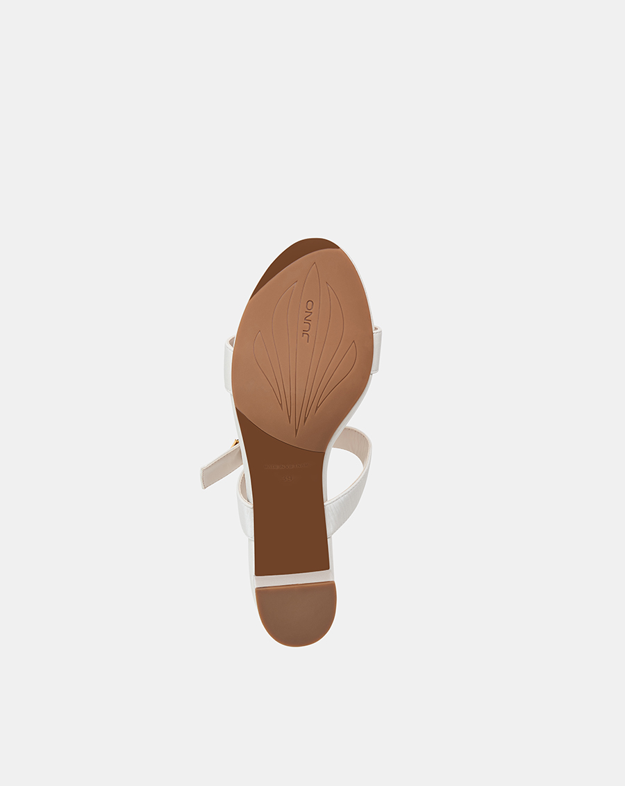 Giày Sandal Nữ 5cm Thời Trang JUNO Gót Vuông Quai Ngang Phối Khóa Trang Trí SD05104