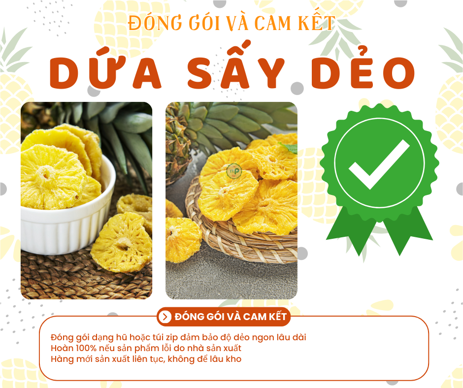 Dứa Sấy Dẻo Nguyên Chát Tân Lộc Phát