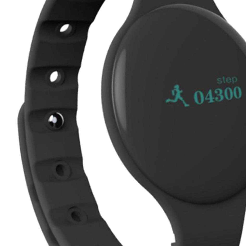 Bluetooth Smart Band Watch Fitness Tracker Bracelet Heart Rate Steps Black
