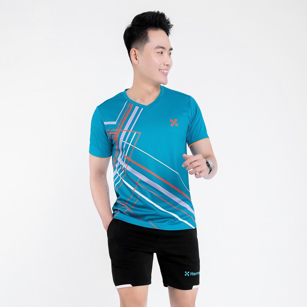 Áo Thể Thao Nam HERMOD Tennis, Cầu Lông, Bóng Chuyền, Vải Co Dãn, Thoáng Mát, Thấm Hút B03CAM