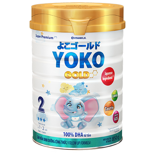 Sữa bột Vinamilk YOKOGOLD 2 850g (cho trẻ từ 1 - 2 tuổi)