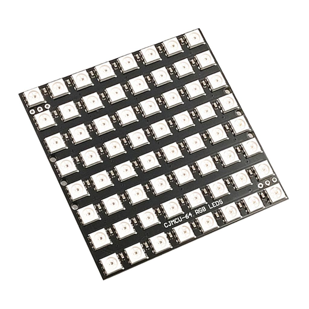 64 Bit WS2812 5050 Ma Trận Bảng LED Mô-đun đủ Màu Cho Arduino