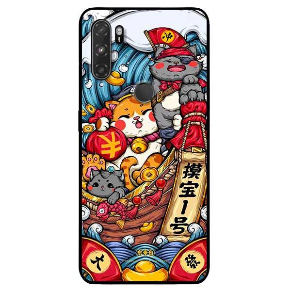 Ốp lưng dành cho Vsmart Active 3 - Mèo Sóng Nước