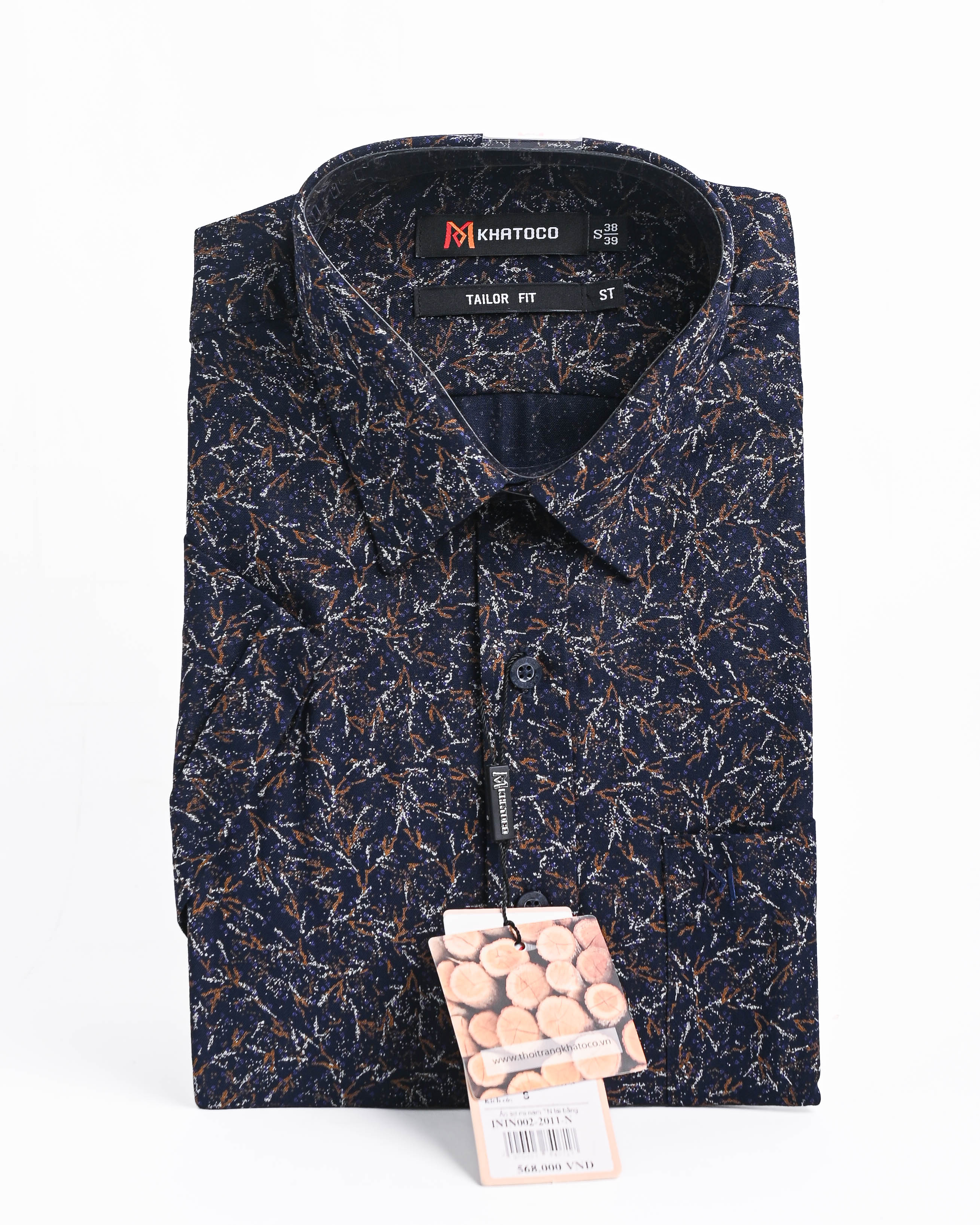 Áo sơ mi Khatoco sale off 50% (S)