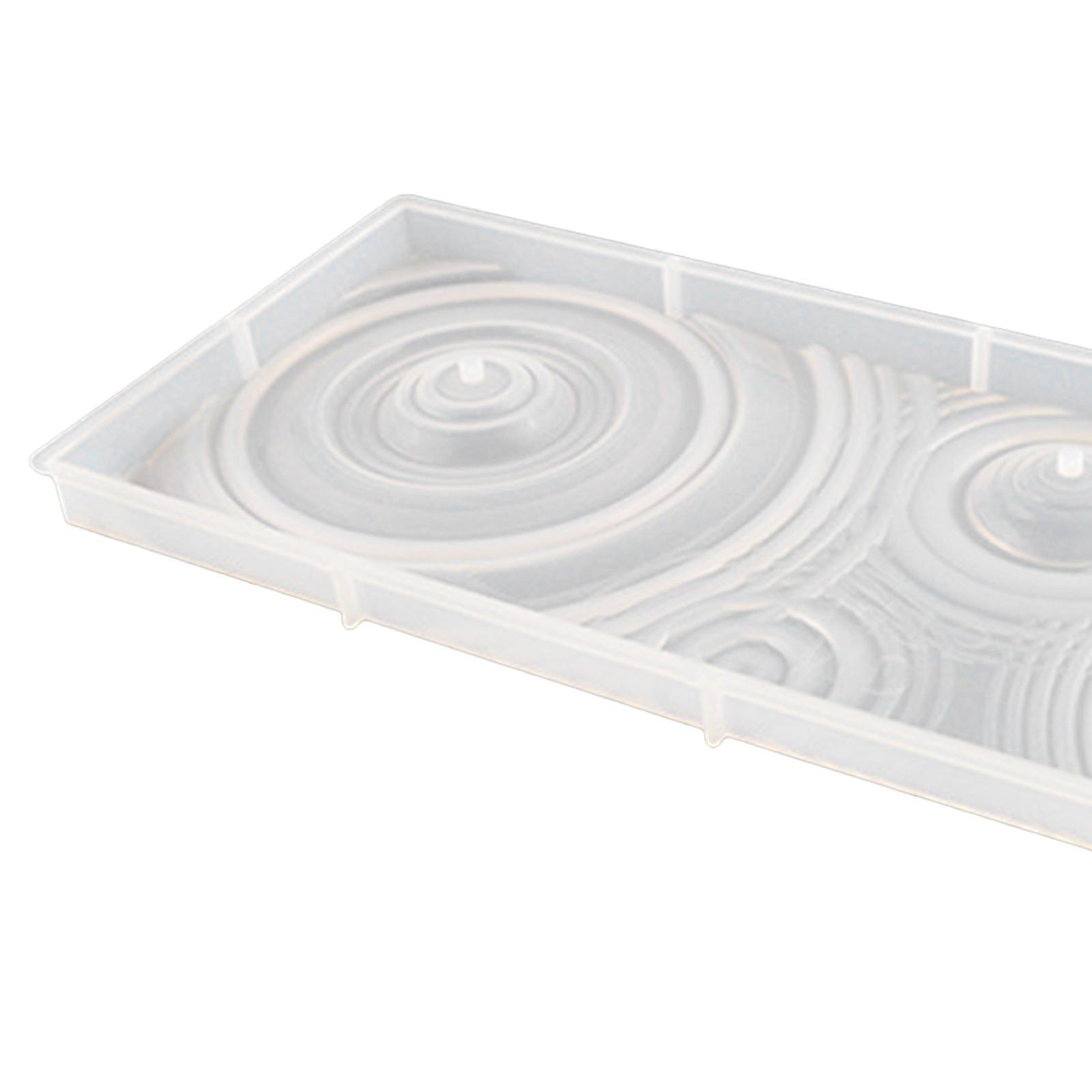 Silicone Vase Tray Model Epoxy Resin Flower Pot Base Fish Tank Holder Model for Office