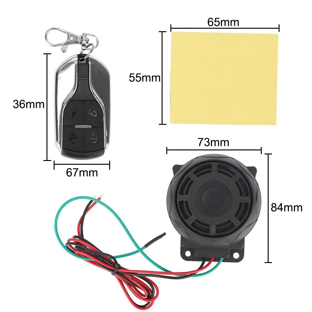 Hệ thống báo động chống trộm 12V cho xe máy
