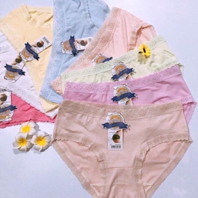 COMBO 10 Quần cotton Thái viền ren form 40-56kg