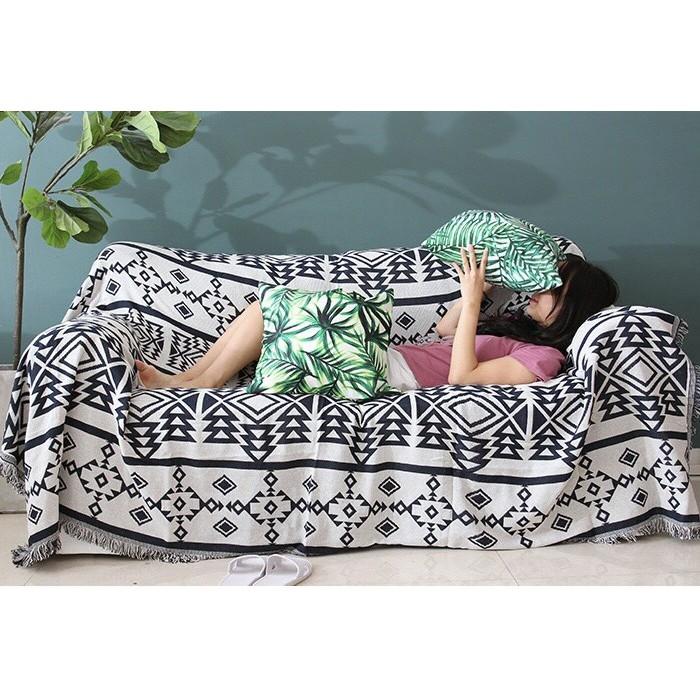 THẢM VINTAGE NHẬP KHẨU LOẠI 1 HỌA TIẾT ZICZAC, THẢM TRẢI SOFA, THẢM TRẢI SÀN