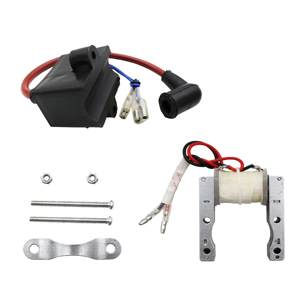 2Stroke 49-80cc Motorized Bike Engine Magneto Coil High CDI Spark Plug