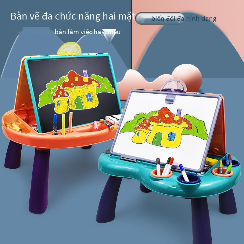 Bảng vẽ đồ chơi hai mặt phong cách mới nhất dành cho trẻ em, bảng vẽ viết graffiti có thể lau phấn, bút màu gốc nước, bảng vẽ sử dụng kép
