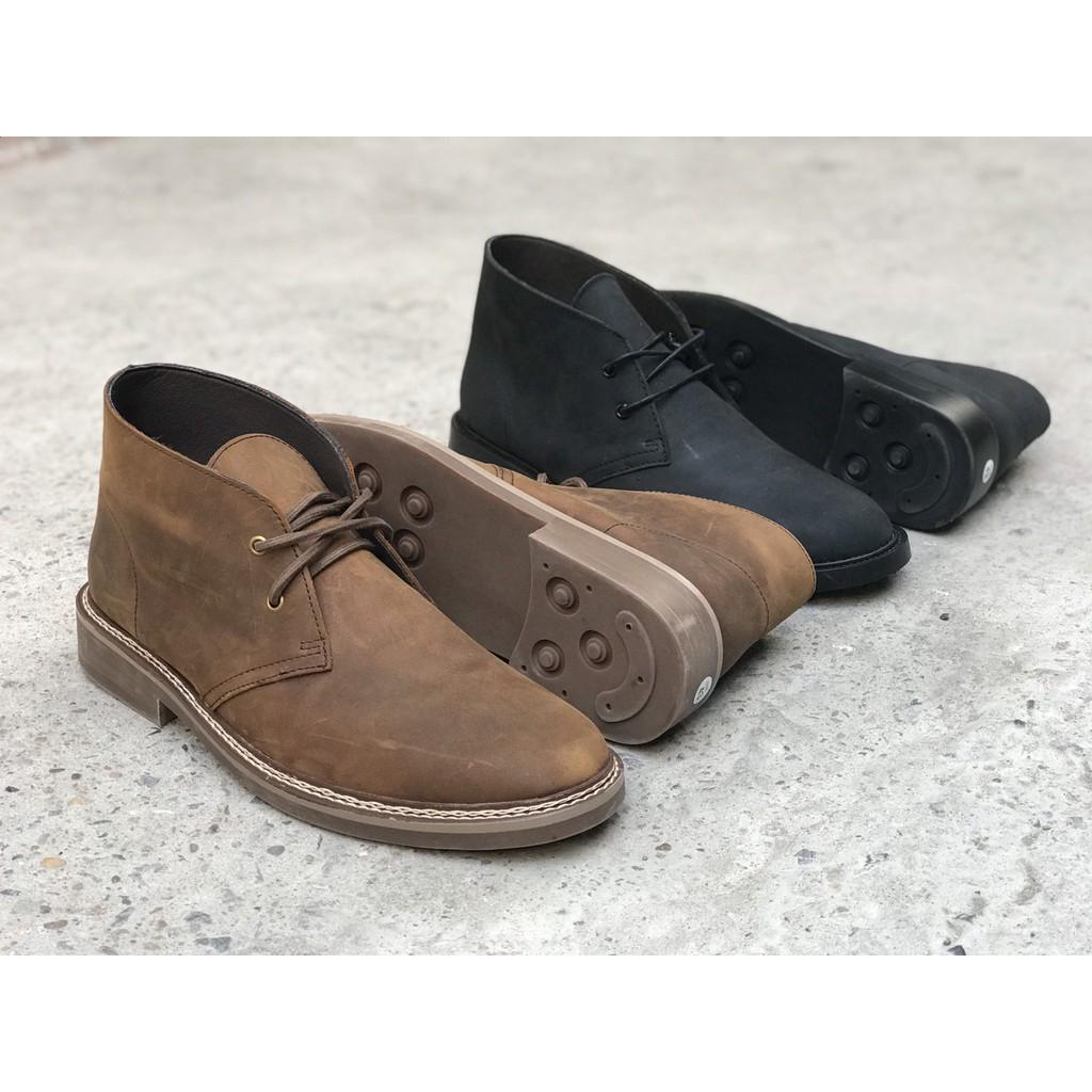 Giày boots nam cao cổ da bò SÁP Thời trang phong cách