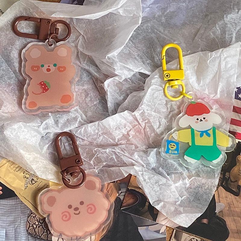 Móc Khóa Hình Thỏ Hoạt Hình Dễ Thương