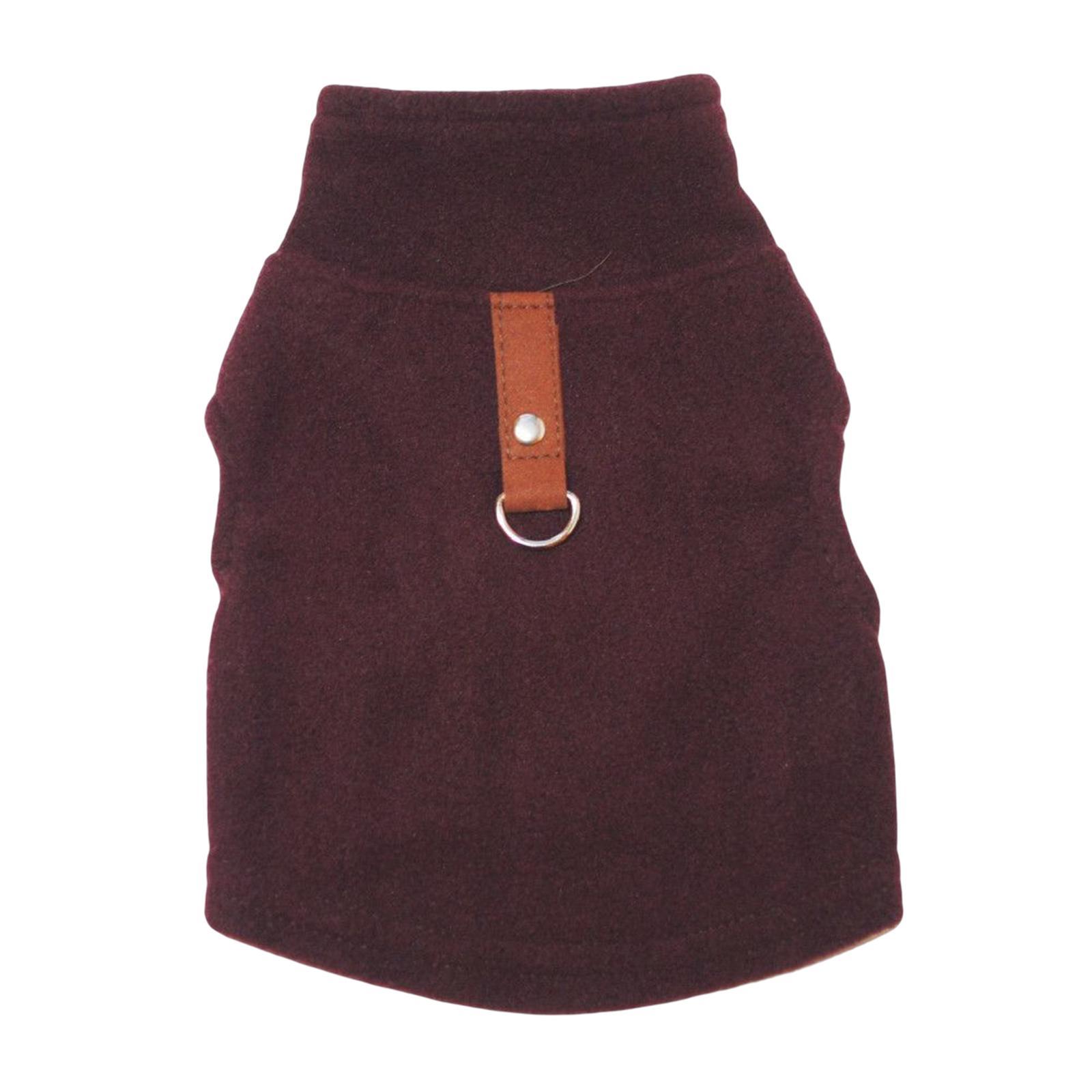 2XL Dog Clothes, Stand Winter Pet Jacket with Traction Warm Apparel Fleece Vest for Pets Dogs Puppy
