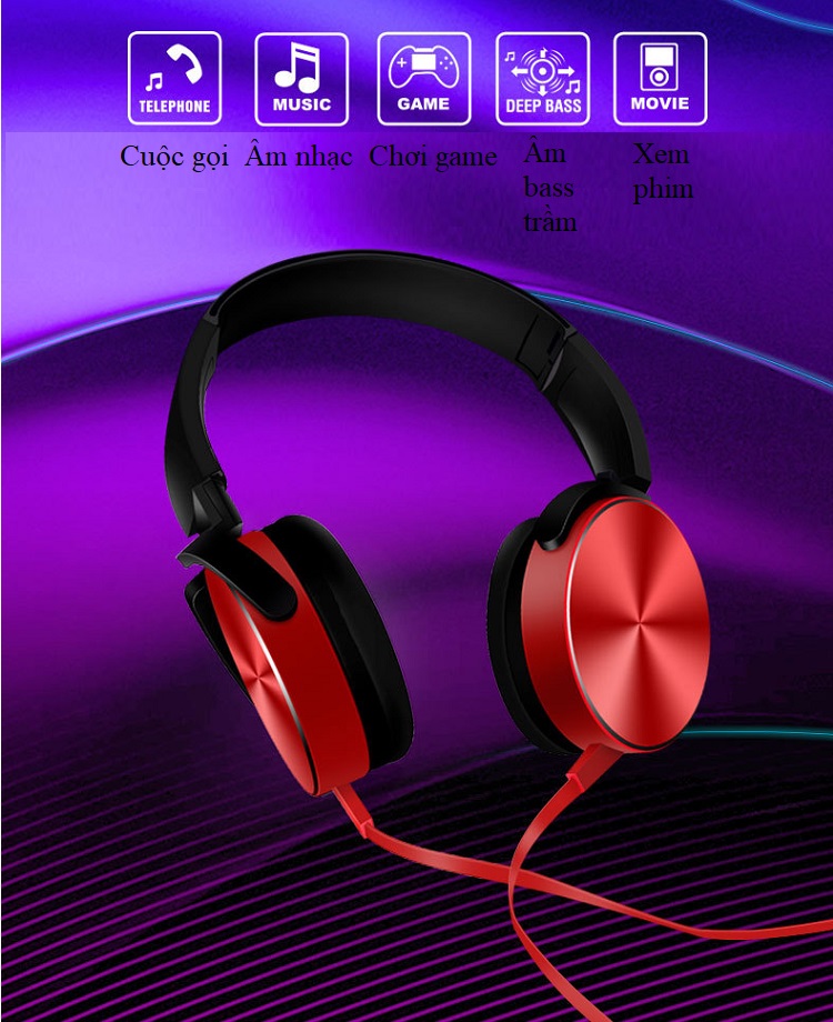Tai Nghe Có Dây EXTRA BASS XB-450