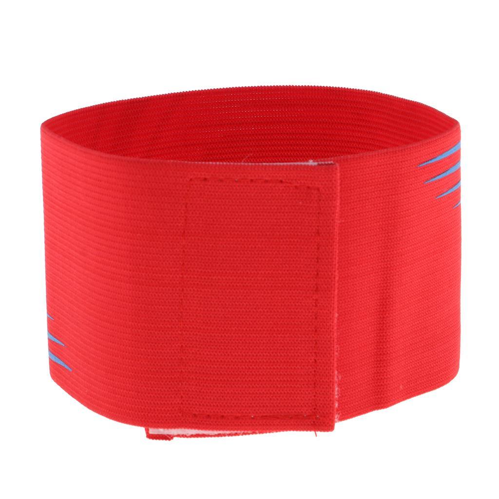 3-5pack Captain Armband Football Soccer Sports Adjustable Arm Bands Red