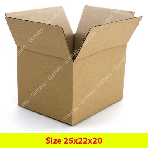 Hộp giấy, thùng carton size 25x22x20 giấy carton gói hàng Everest