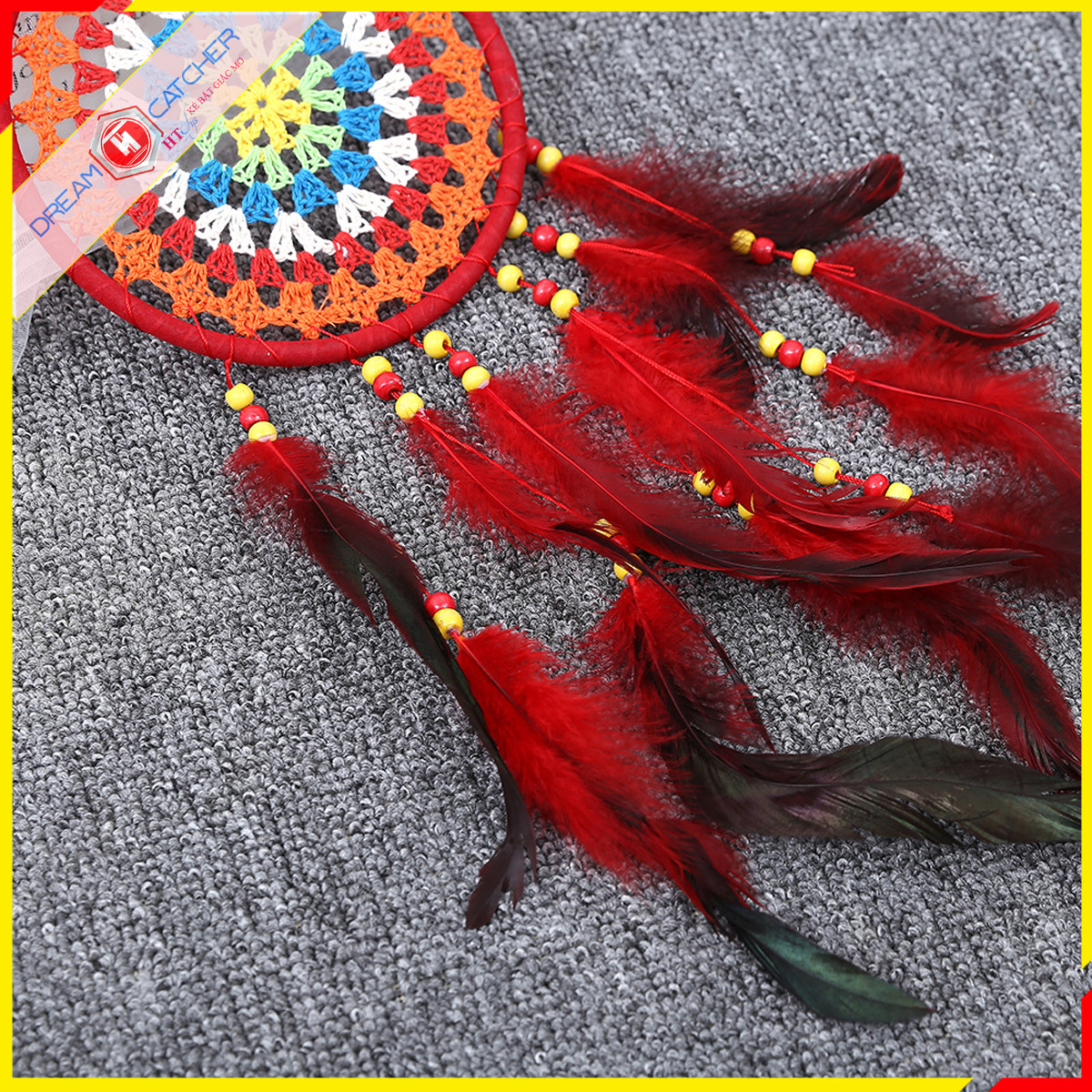 Lưới Giữ Giấc Mơ - HT SYS Dream Catcher - Vật Phẩm Trang Trí Phòng Ngủ, Phòng Khách - Đem đến những điều may mắn, tốt đẹp, giấc mơ ngọt ngào