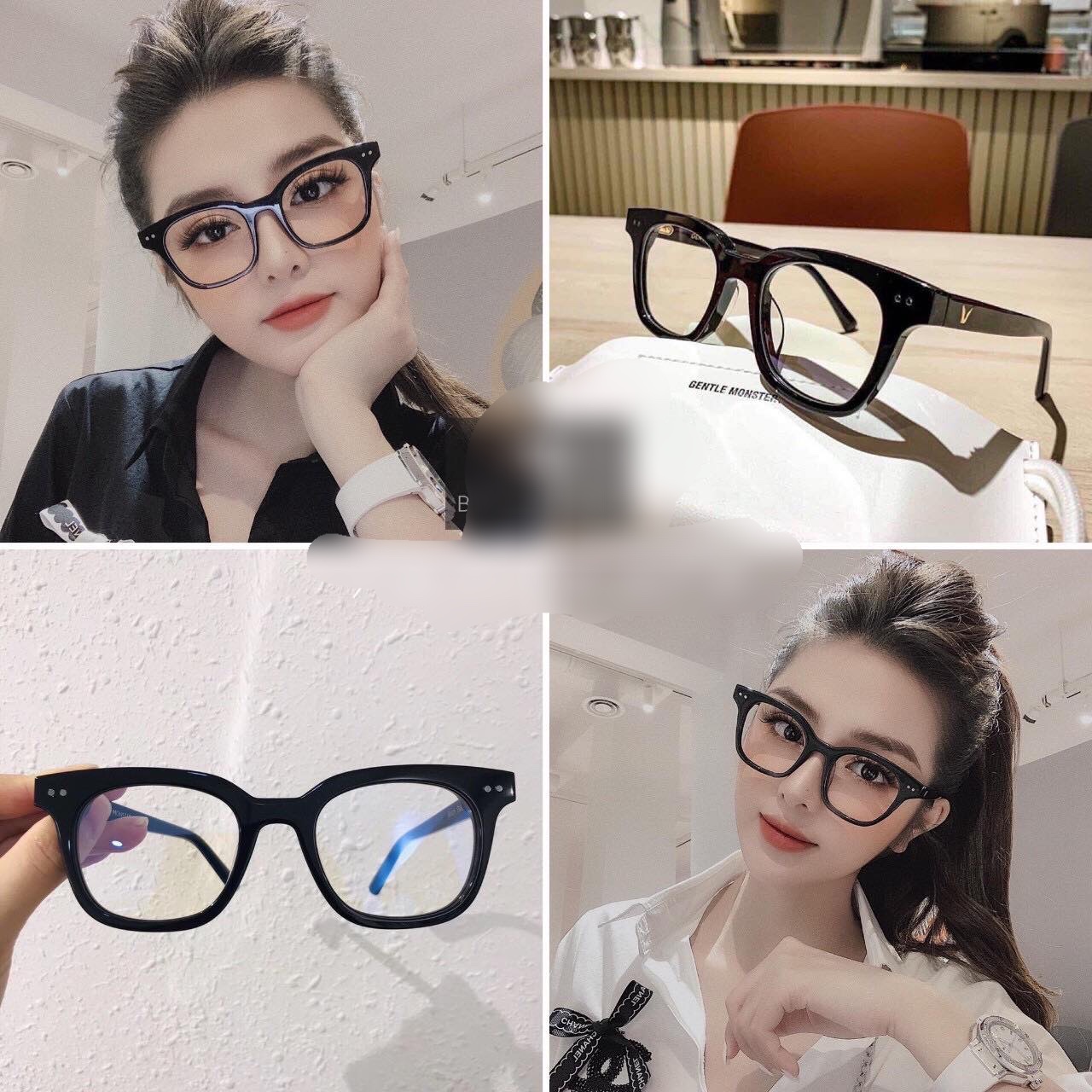 Gọng kính giả cận hàn quốc 3331 - Kính cận vuông nam nữ unisex