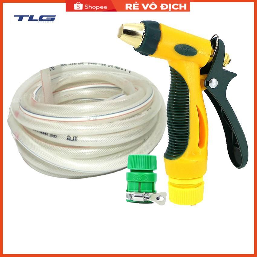 Bộ dây vòi xịt nước rửa xe,tưới cây tăng áp 3 lần 15M 206317