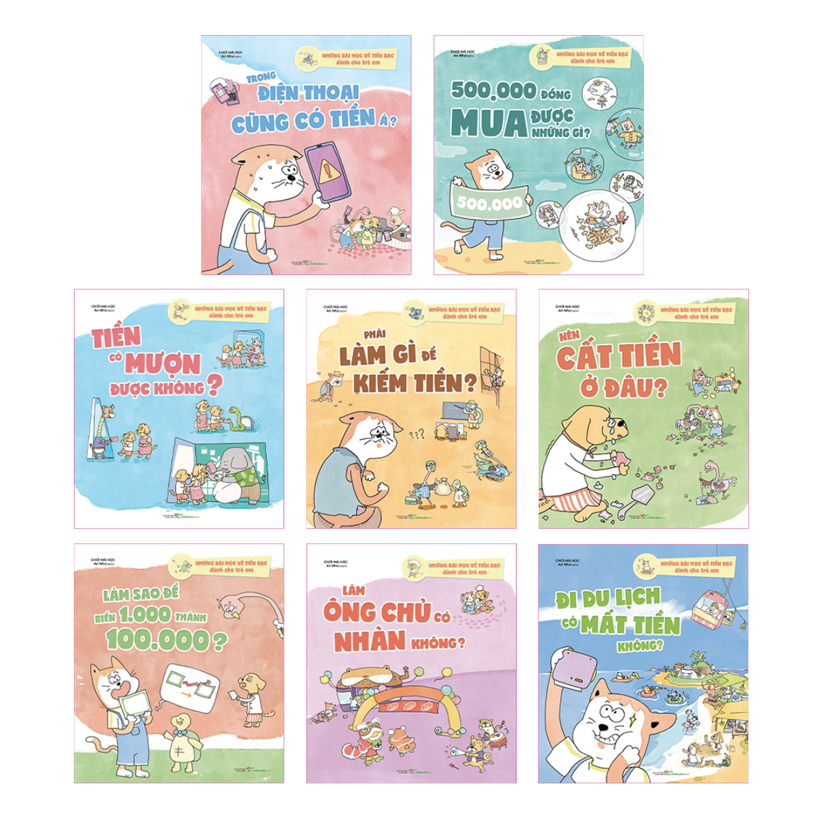 Combo Những Bài Học Về Tiền Bạc Dành Cho Trẻ Em (8 Cuốn)