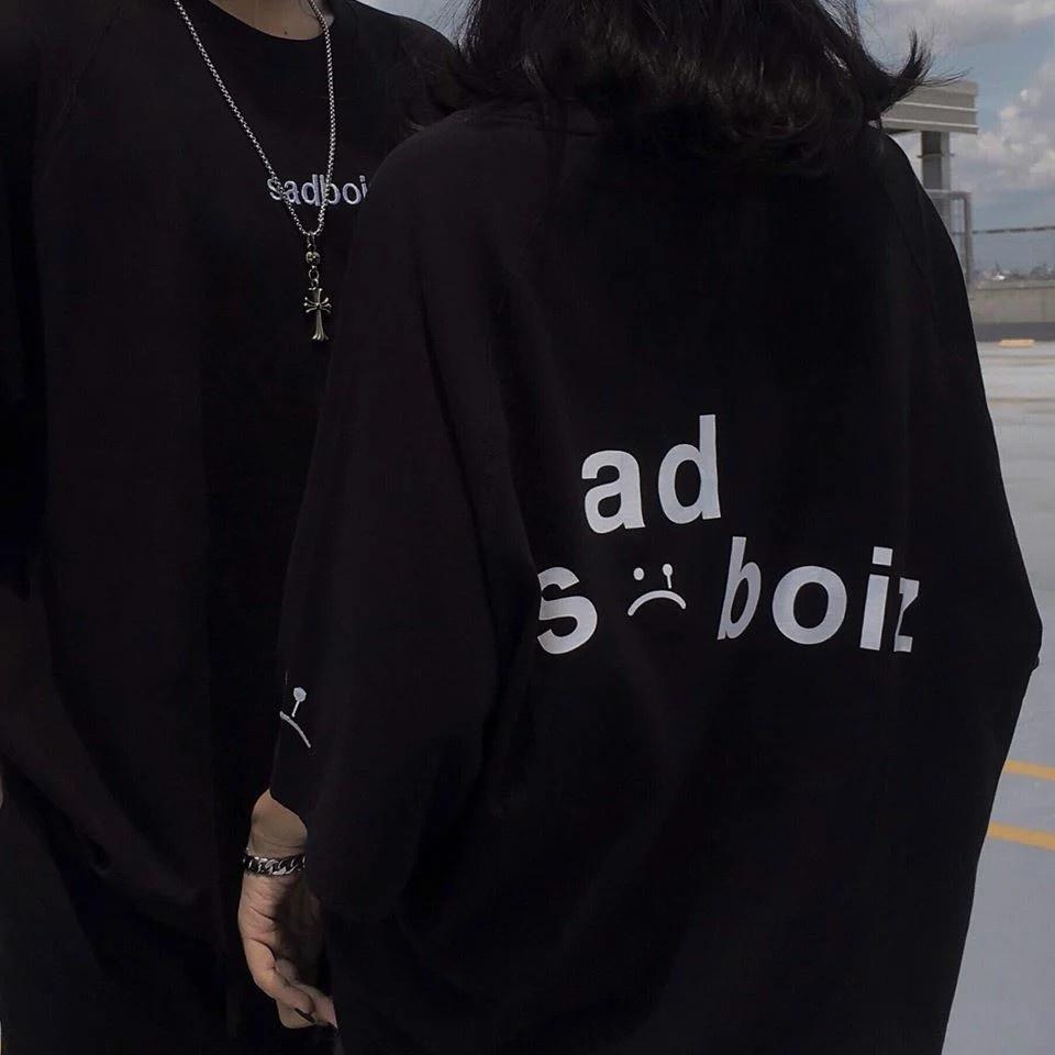 Áo thun SADBOIZ SIGNATURE unisex nam nữ form rộng oversize độc đẹp giá siêu rẻ